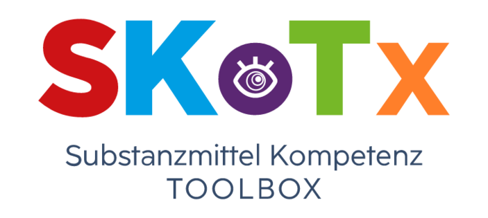 Logo DKoTx mit Schriftzug: Substanzmittel Kompetenz TOOLBOX
