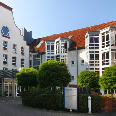 Außenansicht Haus Abendsonne